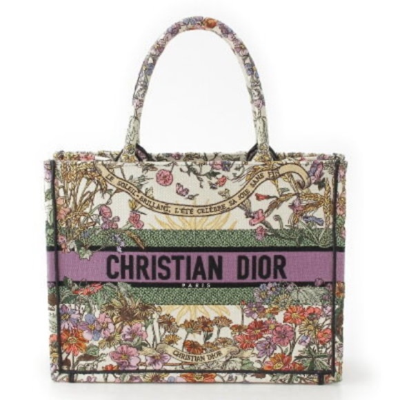 Dior Medium Book Tote 4 Saisons L' Ete Soleil Summer - Picture 1 of 11